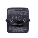 Joyroom GaN 65W rychlá nabíječka USB-A, 2x USB-C černá + USB-C - USB-C 100W kabel 1,2 m (TCG01)