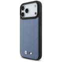 BMW pouzdro M Quilted Logo MagSafe pro iPhone 17 Pro Max – modré