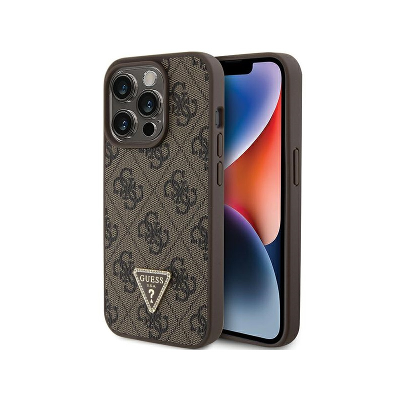 Kryt GUESS GUHCP15LP4TDPW pro iPhone 15 Pro - hnědá/brown