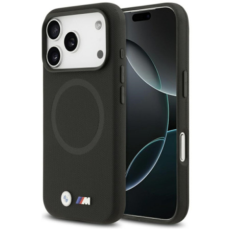 BMW M FW Metal Logo kovové pouzdro MagSafe na iPhone 17 Pro - černé