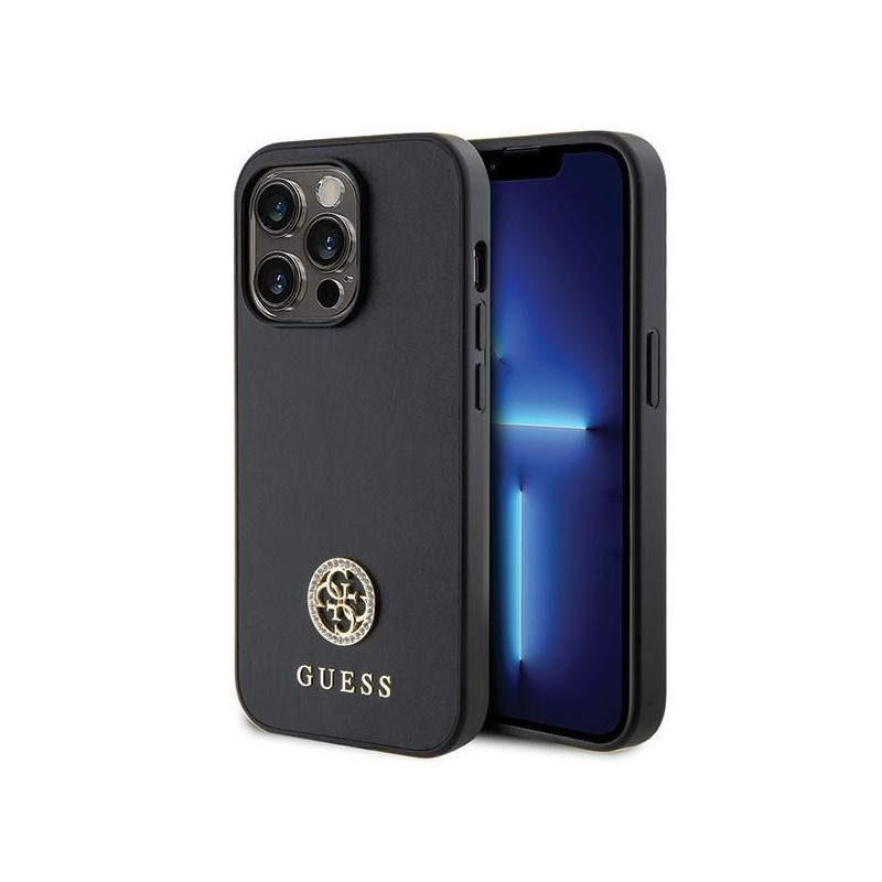 Kryt Guess GUHCP15LPS4DGPK pro iPhone 15 Pro - black/black