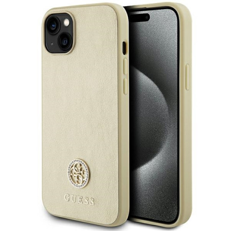 Kryt Guess pro iPhone 15 Plus zlatá - GUHCP15MPS4DGPD
