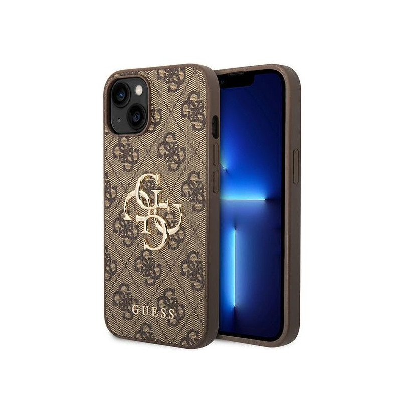 Kryt Guess GUHCP15S4GMGBR pro iPhone 15 - hnědá/hnědá
