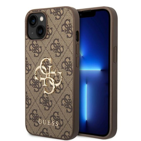 Kryt Guess GUHCP15S4GMGBR pro iPhone 15 - hnědá/hnědá