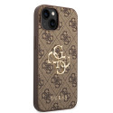 Kryt Guess GUHCP15S4GMGBR pro iPhone 15 - hnědá/hnědá
