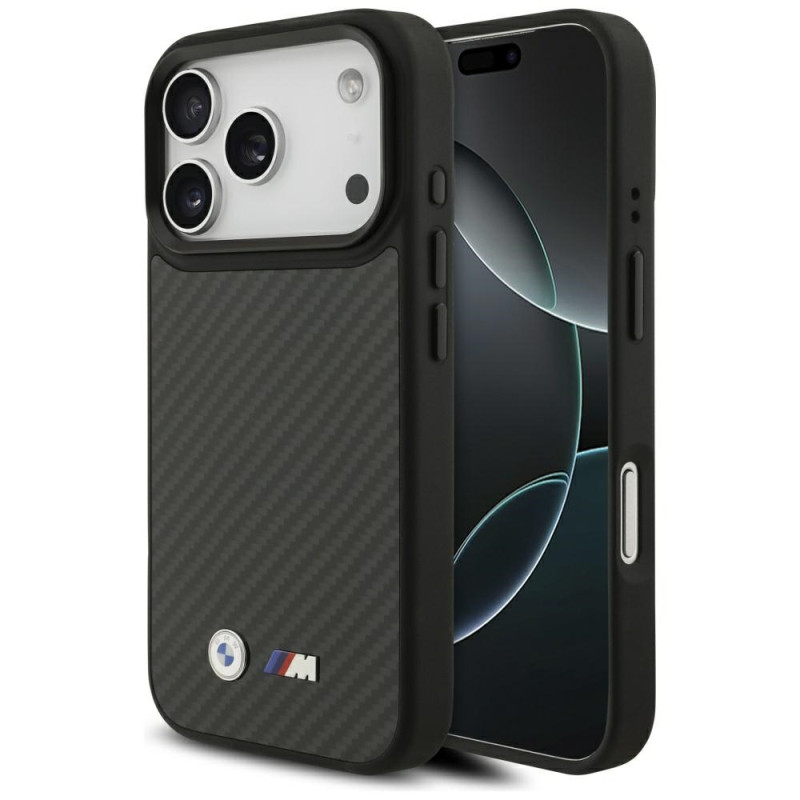 BMW M Kevlar Matt kevlarové pouzdro MagSafe na iPhone 17 Pro - černé