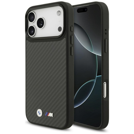 BMW M Kevlar Matt kevlarové pouzdro MagSafe na iPhone 17 Pro Max - černé