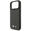 BMW M Kevlar Matt kevlarové pouzdro MagSafe na iPhone 17 Pro Max - černé