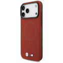 BMW pouzdro M FW Metal Logo MagSafe pro iPhone 17 Pro Max – červené
