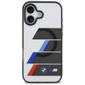 BMW pouzdro M IML Metal Buttons Tricolor Lines MagSafe pro iPhone 17 – šedé