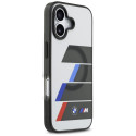 BMW pouzdro M IML Metal Buttons Tricolor Lines MagSafe pro iPhone 17 – šedé