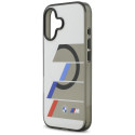 BMW pouzdro M IML Metal Buttons Tricolor Lines MagSafe pro iPhone 17 – šedé