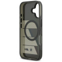BMW pouzdro M IML Metal Buttons Tricolor Lines MagSafe pro iPhone 17 – šedé