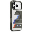 BMW pouzdro M IML Metal Buttons Tricolor Lines MagSafe pro iPhone 17 Pro – šedé