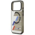 BMW pouzdro M IML Metal Buttons Tricolor Lines MagSafe pro iPhone 17 Pro – šedé