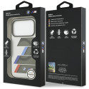 BMW pouzdro M IML Metal Buttons Tricolor Lines MagSafe pro iPhone 17 Pro – šedé
