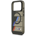 BMW pouzdro M IML Metal Buttons Tricolor Lines MagSafe pro iPhone 17 Pro – černé