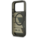 BMW pouzdro M IML Metal Buttons Tricolor Lines MagSafe pro iPhone 17 Pro – černé