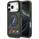 BMW MagSafe pouzdro M IML Metal Buttons Tricolor Lines pro iPhone 17 Pro Max – černé