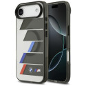 Pouzdro BMW M IML Metal Buttons Tricolor Lines MagSafe na iPhone Air - šedé