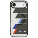 Pouzdro BMW M IML Metal Buttons Tricolor Lines MagSafe na iPhone Air - šedé