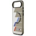 Pouzdro BMW M IML Metal Buttons Tricolor Lines MagSafe na iPhone Air - šedé