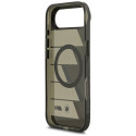 Pouzdro BMW M IML Metal Buttons Tricolor Lines MagSafe na iPhone Air - šedé