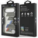 Pouzdro BMW M IML Metal Buttons Tricolor Lines MagSafe na iPhone Air - šedé