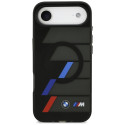 Pouzdro BMW M IML Metal Buttons Tricolor Lines MagSafe na iPhone Air - černé