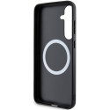 Pouzdro BMW Carbon Tricolor Line MagSafe na Samsung Galaxy S24+ - černé