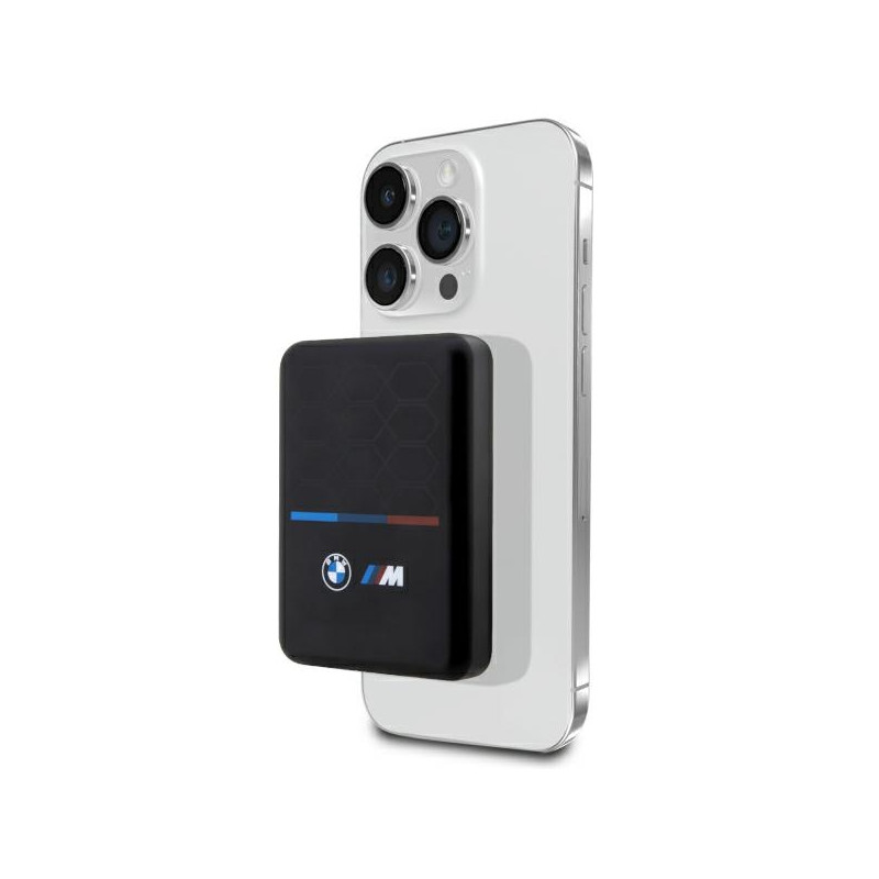 BMW M Collection MagSafe 5W 3000mAh indukční powerbanka – černá