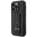 BMW pouzdro Grip Stand Hot Stamp pro iPhone 14 Pro – černé