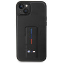 BMW pouzdro Grip Stand Hot Stamp pro iPhone 14 Plus / 15 Plus – černé