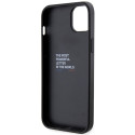 BMW pouzdro Grip Stand Hot Stamp pro iPhone 14 Plus / 15 Plus – černé