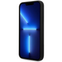 BMW Silikonové pouzdro Slanted Sttripes na iPhone 14 Plus / 15 Plus - černé