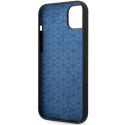 BMW Silikonové pouzdro Slanted Sttripes na iPhone 14 Plus / 15 Plus - černé