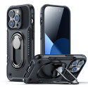 JOYROOM JR-14S2 Ultra odolný kryt s dvojitým stojánkem pro iPhone 14 Pro, černý