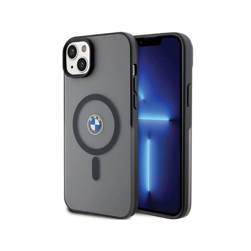 BMW pouzdro Signature MagSafe pro iPhone 14 Plus/15 Plus – černé
