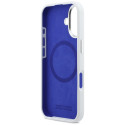 BMW silikonové pouzdro M Silicon Horizontal Line MagSafe pro iPhone 17 – bílé