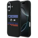 BMW pouzdro M Silicon Horizontal Line MagSafe pro iPhone 17 – černé