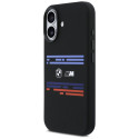 BMW pouzdro M Silicon Horizontal Line MagSafe pro iPhone 17 – černé