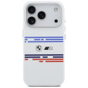BMW pouzdro M Silicon Horizontal Line MagSafe pro iPhone 17 Pro – bílé