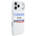 BMW silikonové pouzdro M Silicon Horizontal Line MagSafe pro iPhone 17 Pro Max – bílé