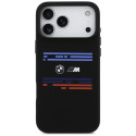 BMW pouzdro M Silicon Horizontal Line MagSafe pro iPhone 17 Pro Max – černé