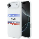 BMW silikonové pouzdro M Silicon Horizontal Line MagSafe pro iPhone Air – bílé