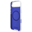 BMW silikonové pouzdro M Silicon Horizontal Line MagSafe pro iPhone Air – bílé