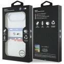 BMW silikonové pouzdro M Silicon Horizontal Line MagSafe pro iPhone Air – bílé