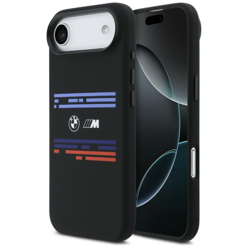 BMW M Silicon Horizontal Line MagSafe kryt pro iPhone Air – černý