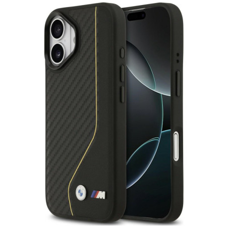 BMW pouzdro M Carbon Line & Logo MagSafe pro iPhone 17 – žluté