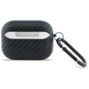 BMW pouzdro Carbon Metal Logo pro AirPods Pro 3 – černé
